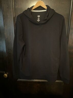 FRYE Men's Donegal Black Textured Hooded Thermal Sweatshirt- Size M